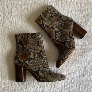 Sam Edelman snakeskin boots size 8.5